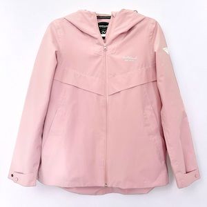 Northland Pink Woman’s Rain Jacket Lightweight Travel Inside Pockets S